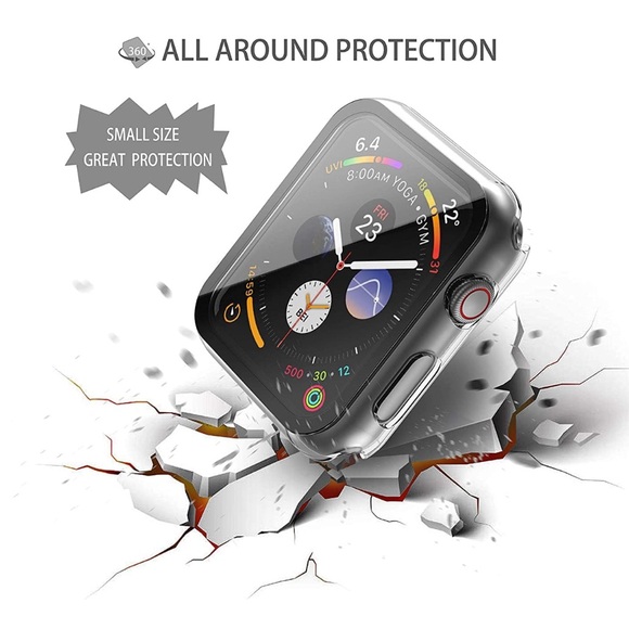 2 New in Box Misxi 2-Pack Transparent Hard Case For Series 6/SE/5/4 44mm - Picture 8 of 8